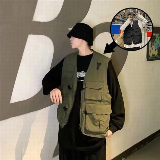 フィッシングベスト カメラマン ポケット アウトドア 釣り ベスト ワークマン Lサイズ タウンユース 通販