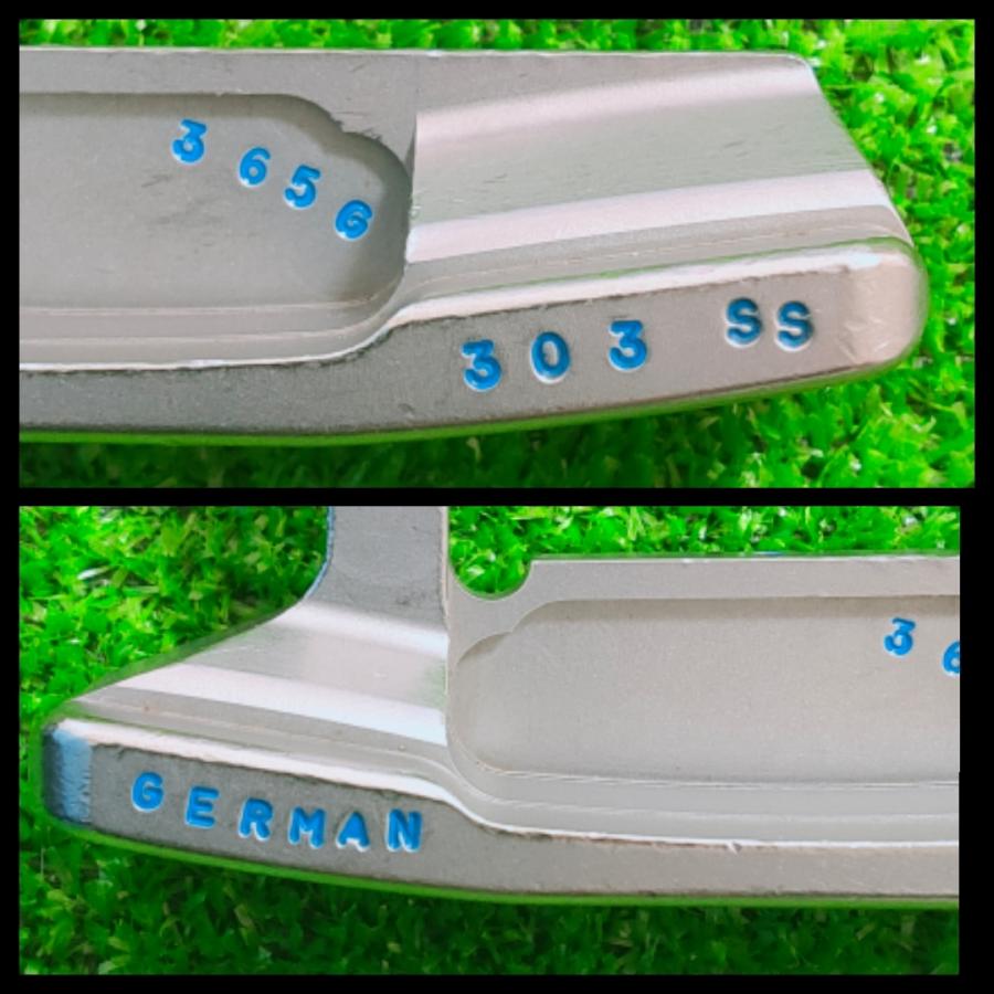 超希少GERMAN Stainless 303ss BYRONパター！バイロン ジャーマンステンレス 365g ドットスカイブルー 水色。33.5インチ 付属品無し(P86)_2