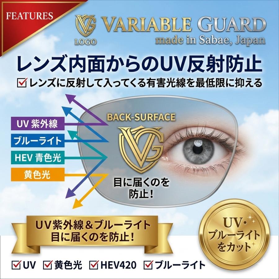 可視光調光サングラス 6397-VPH 調光 可視光調光 ドライブ サングラス 運転用 スポーツサングラス メンズ レディース メラニン uvカット メガネ 夜間運転の画像