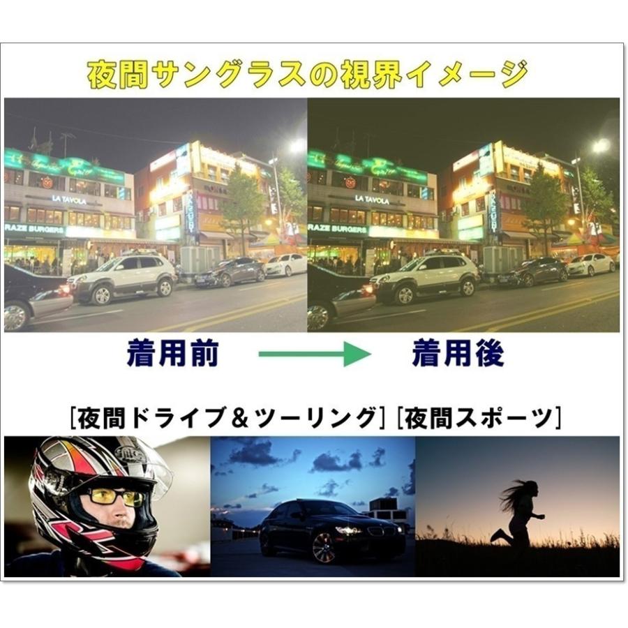 ネオコントラスト テクノロジー オーバーグラス SC50 2本組 夜間 運転 偏光 サングラス メガネの上から オーバーサングラス 白内障 術後 SC50K-NNE_SC50K-Y75の画像