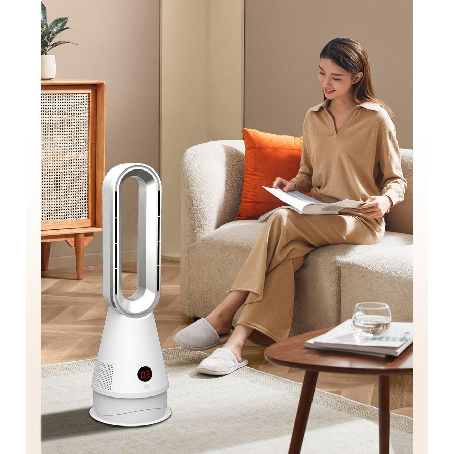 扇風機 羽なし扇風機 空気清浄機 1台3役 8段階風量調節 小型 サーキュレーター 冷風機 首振り リビング リモコン付き 静音 省エネ 熱中症対策 花粉対策 冷/暖房 |  | 16