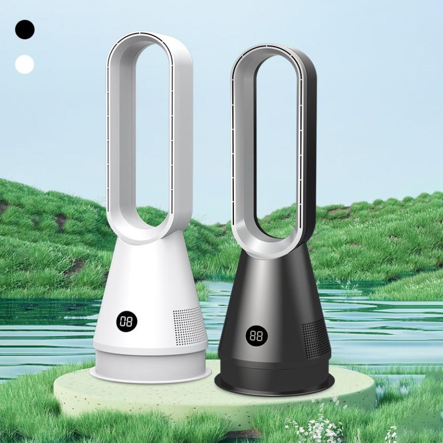 扇風機 羽なし扇風機 空気清浄機 1台3役 8段階風量調節 小型 サーキュレーター 冷風機 首振り リビング リモコン付き 静音 省エネ 熱中症対策 花粉対策 冷/暖房 |  | 17