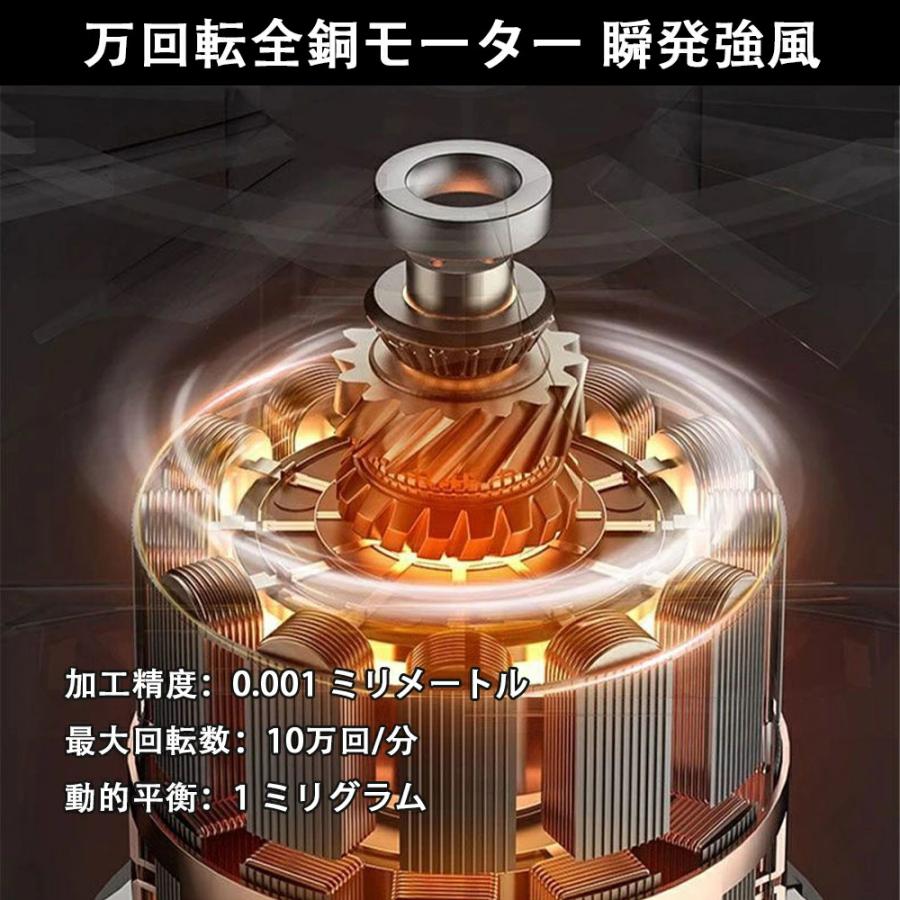 ブロワー ジェットドライブロワー ハンディブロワー 充電式 電動エアダスター コードレス ブロアー 300000RPM 除雪 洗車 落ち葉 超強風 電動工具 |  | 10