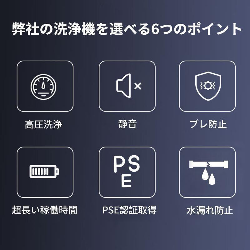 正規品】 高圧洗浄機 コードレス 充電式 6in1 高水圧 マキタバッテリー