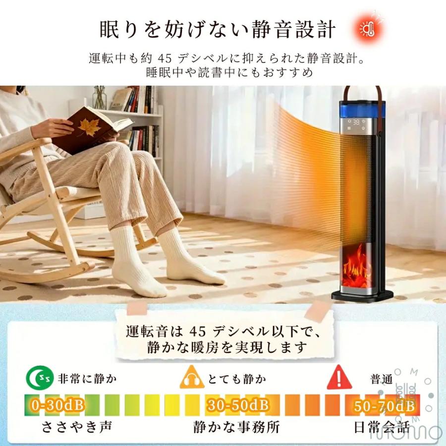 セラミックヒーター 加湿器 電気ストーブ 1台3役 速暖 即暖 3段階切替