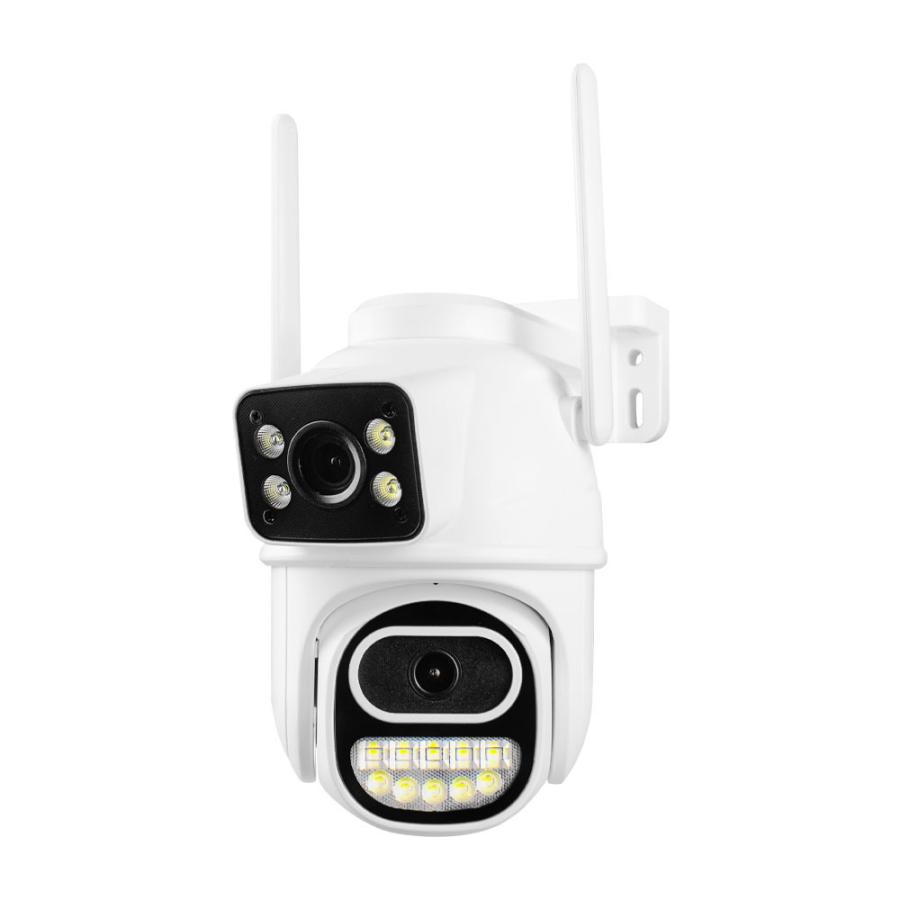 防犯カメラ 屋外 ワイヤレス WiFi 8MP4K デュアルレンズ 暗視 フルカラー 人体検知 動体検知 自動追跡 双方向音声 IP66防水 スマホ連動 遠隔監視 PTZ 監視カメラ |  | 16