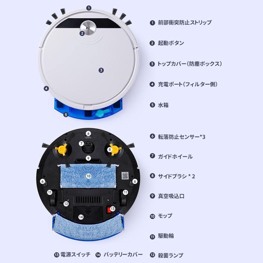 2025新品 ロボット掃除機 お掃除ロボット 6800Pa 強力吸引 安い 全自動