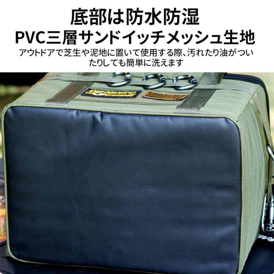 キャンプ 収納 バッグ 大容量 36L キャンプ用品 耐擦れ防水 折りたたみ 持ち運びに便利 ソフトコンテナ ケース付き ツールボックス 収納袋 アウトドア おしゃれ |  | 10