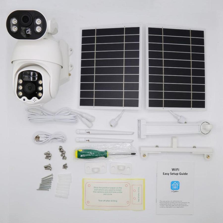 防犯カメラ ソーラー 屋外 家庭用 wifi 最大800万画素 セット ワイヤレス ネットワークカメラ 監視カメラ 配線不要 録画 夜間カラー 遠隔監視 動体検知 2026新品 |  | 20
