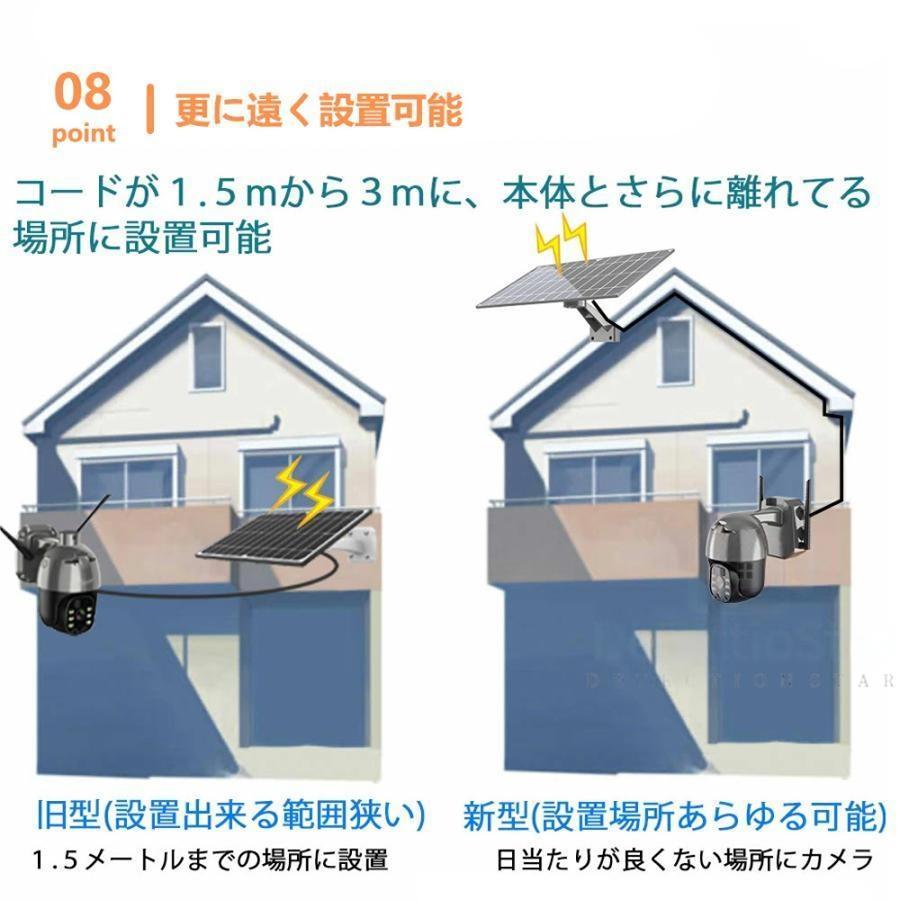 防犯カメラ 屋外 家庭用 監視カメラ wifi対応 日本製センサー パネルソーラー 電源不要 防犯灯 AI検知 双方向通話 防水 遠隔監視 動体検知 自動録画 工事不要 |  | 15