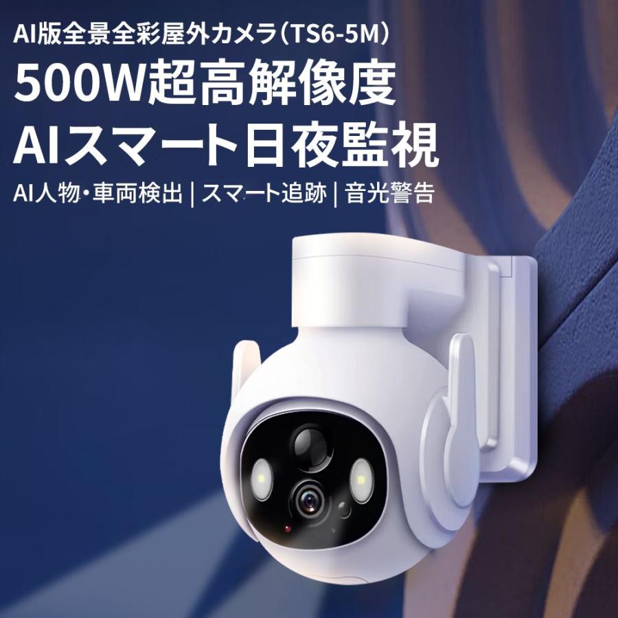 防犯カメラ 家庭用 屋外 最大600万画素 ワイヤレス 音声通話 リアルタイム遠隔監視 夜間フルカラー 動体検知 IP66防水防塵 工事不要 留守 駐車場 見守りカメラ |  | 12