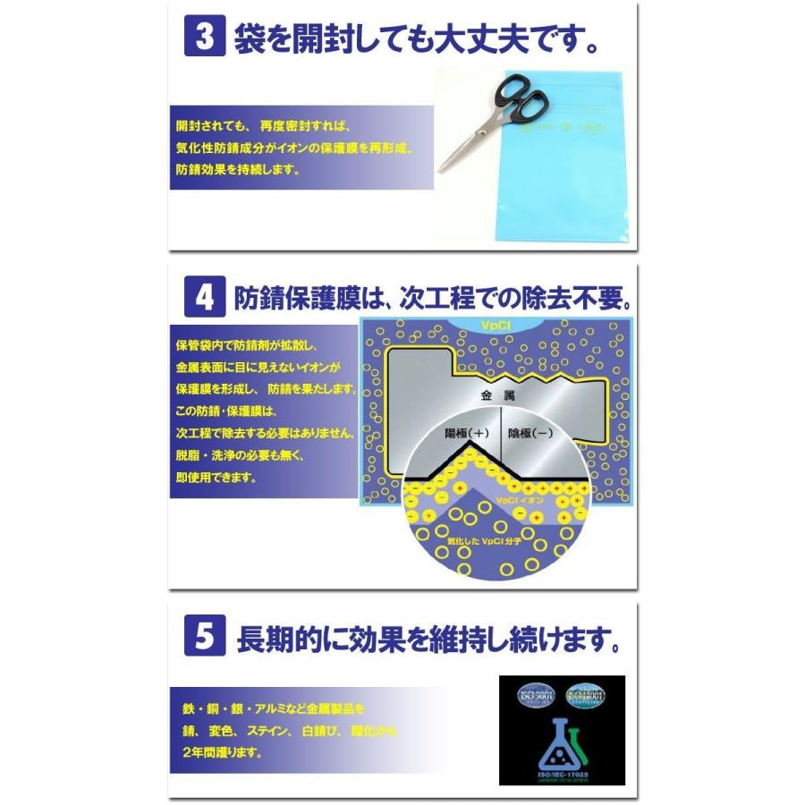 サビ止め気化性防錆袋 コーテック  VpCI-126 BZL-18 305mmx457mm 10枚入｜sabidome｜06