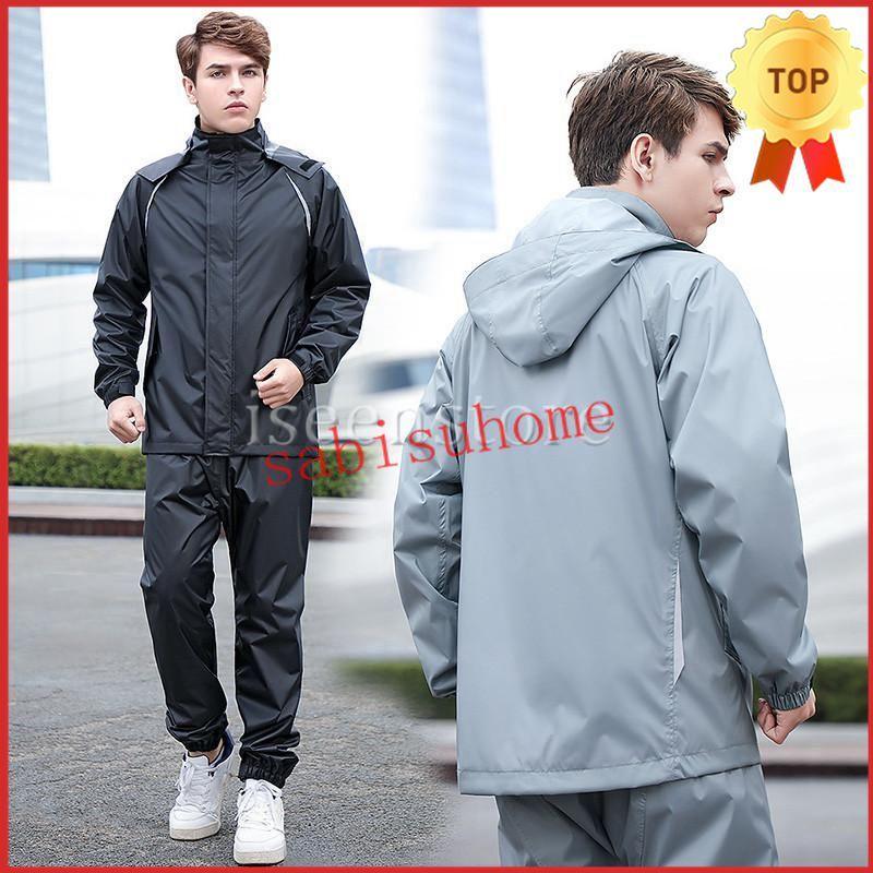 レインウェア メンズ 上下セット 迷彩柄 カッパ 雨合羽 雨具 バイク 自転車 レインスーツ 通勤 防水 登山 釣り レインウエア 軽量 アウトドア Sale 97 Off