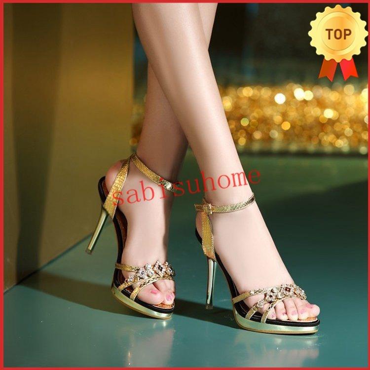 新品未使用 アンクルストラップ ハイヒールサンダル - 通販 - agency1.ca