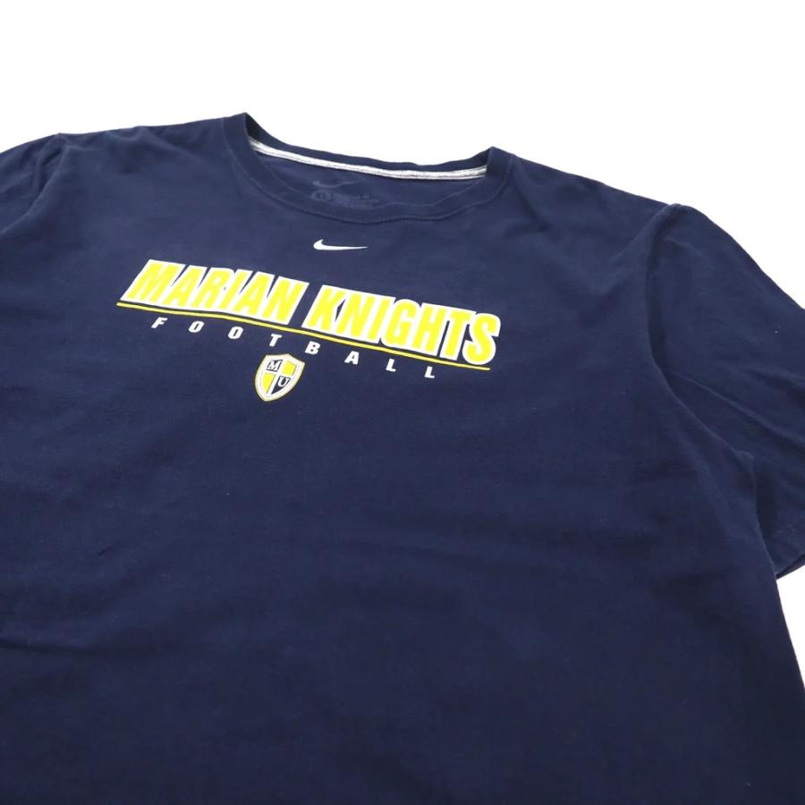 NIKE ビッグサイズ Tシャツ XL ネイビー コットン MARIAN KNIGHTS｜sabotenstore｜05