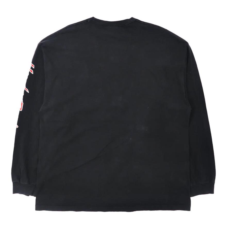 HONDA RACING ビッグサイズ ロングスリーブTシャツ 3XL ブラック ウッディウッドペッカー 袖ロゴ 90年代 ハイチ製｜sabotenstore｜03