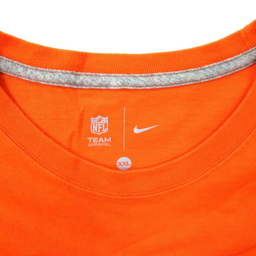 NIKE ビッグサイズ フットボールプリントTシャツ XXL オレンジ コットン NFL CINCINNATI BENGALS｜sabotenstore｜04