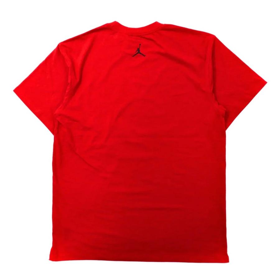 JORDAN BRAND ( NIKE ) ビッグサイズ ロゴプリントTシャツ M レッド コットン ジャンプマン 00年代 未使用品｜sabotenstore｜03