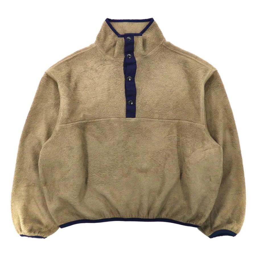 WOOLRICH ハーフスナップ フリース プルオーバー M カーキ ポリエステル 90年代 USA製｜sabotenstore｜02