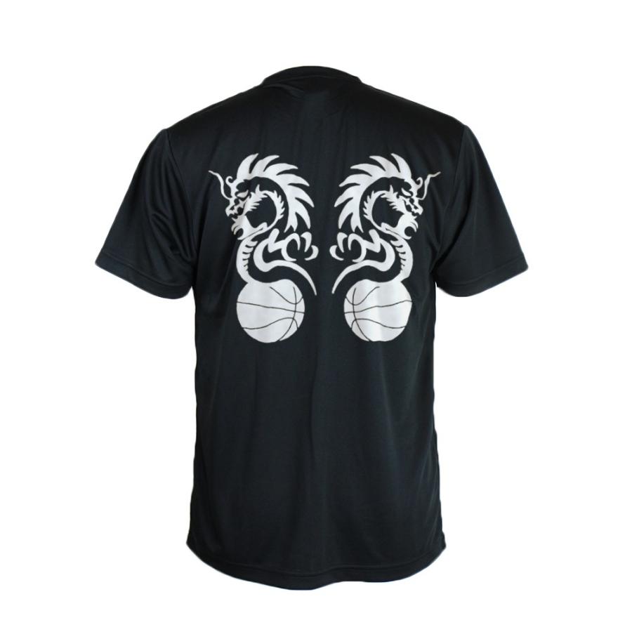 バスケ Tシャツ メンズ 「バスケットボールドラゴン」 半袖 練習着