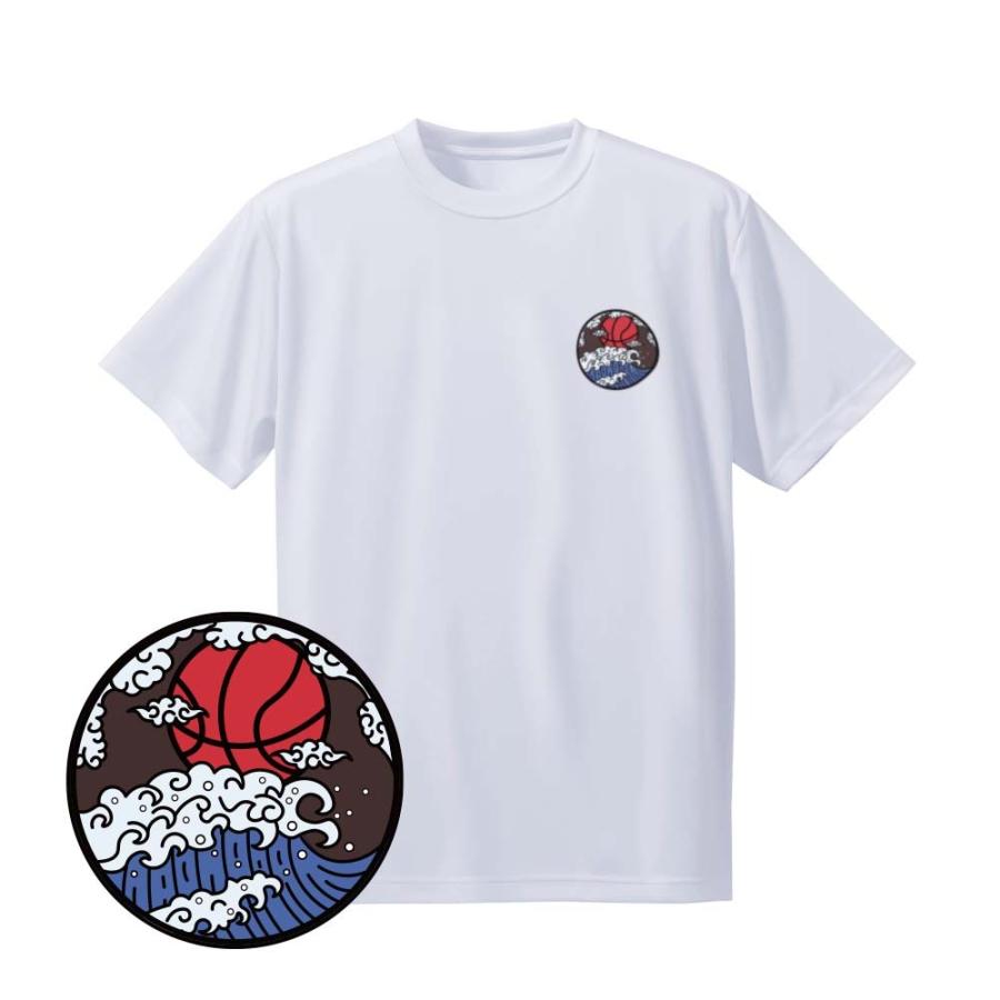 バスケ ウェア メンズ Tシャツ 左胸ワンポイントマーク 波と雲と球 半袖 Nibsk 1066 Sabスポーツ 通販 Yahoo ショッピング