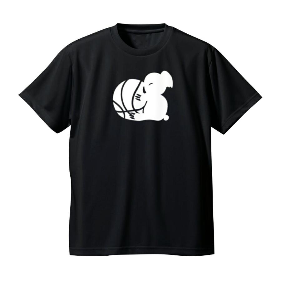 バスケ Tシャツ ジュニア 半袖 「バスケコアラ」 おもしろ かわいい