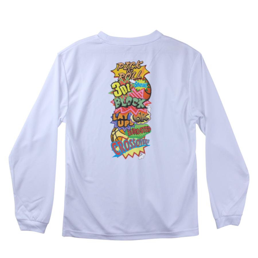 バスケ ロンT メンズ ウェア 「COMIC BOOK」 長袖 Tシャツ 練習着 爆買