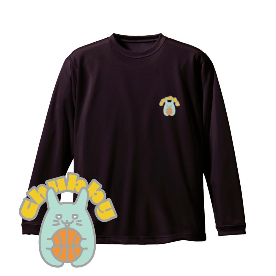  バスケットボールロンT CHUBUDAI バスケ ロンT メンズ ウェア 「Chubby」 長袖 Tシャツ 練習着 左胸ワン