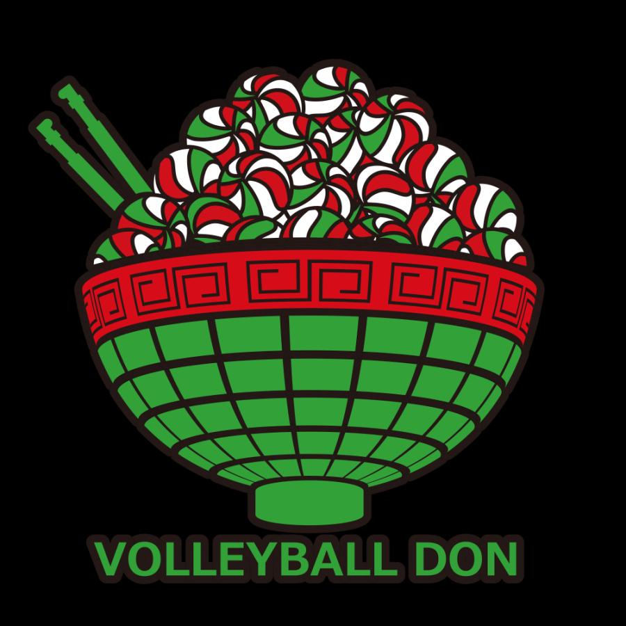 バレーボール ウェア 半袖 メンズ Tシャツ 「バレーボール丼