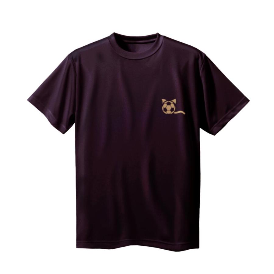 サッカー 練習着 半袖 メンズ 「しっぽ」 Tシャツ ワンポイントマーク