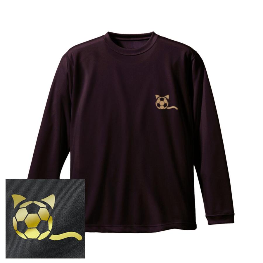 サッカー ロンTシャツ 「しっぽ」 ワンポイントマーク レディス