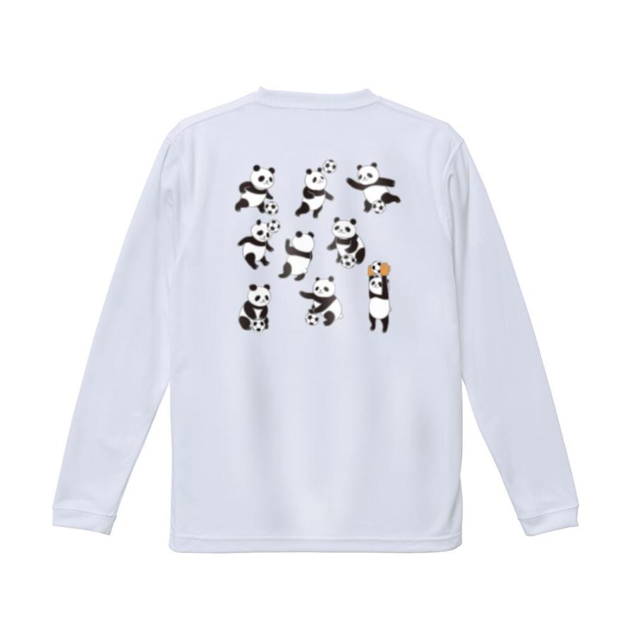 サッカー ロンTシャツ 「パンダとサッカーボール」 レディス・メンズ