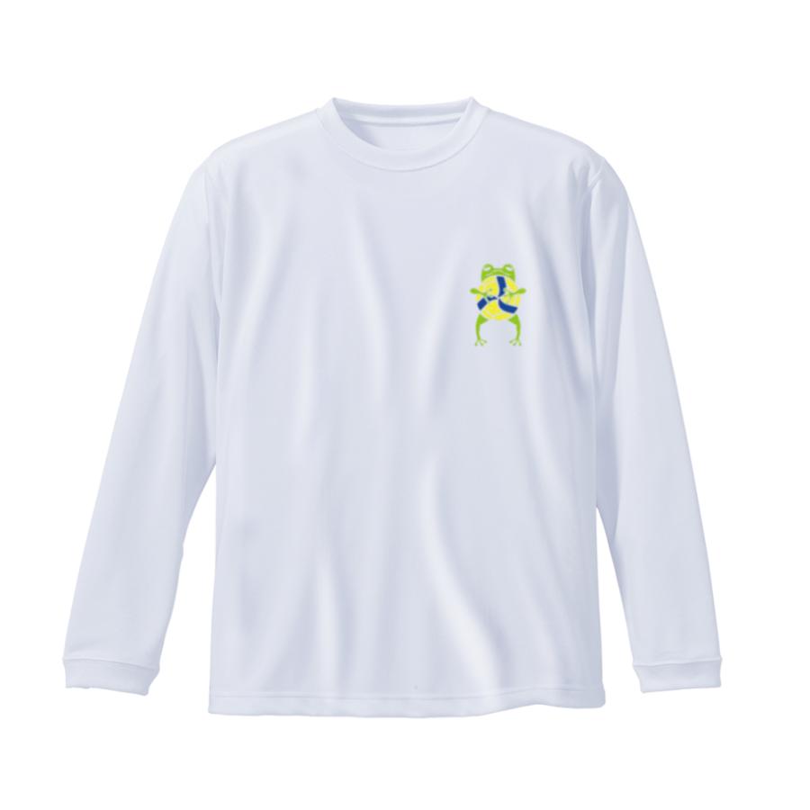 バレーボール ウェア 長袖 「KAERU」 Tシャツ 練習着 左胸ワンポイント