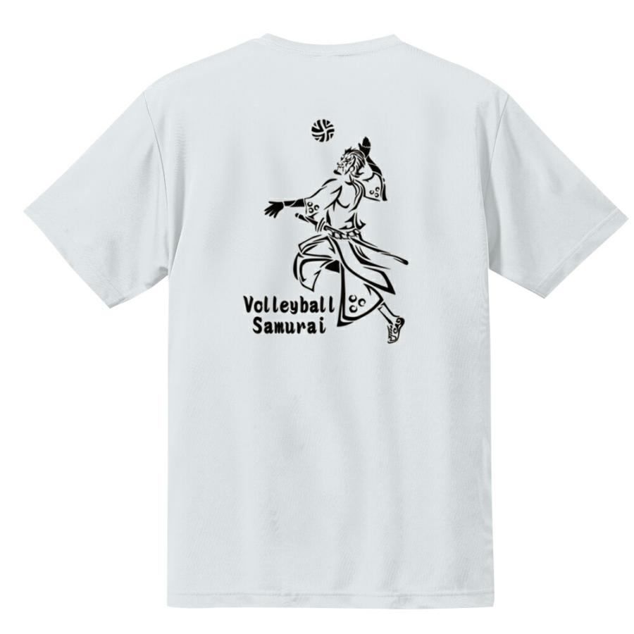 バレー Tシャツ メンズ 半袖 「バレー侍」 おもしろ かわいい 吸汗速乾