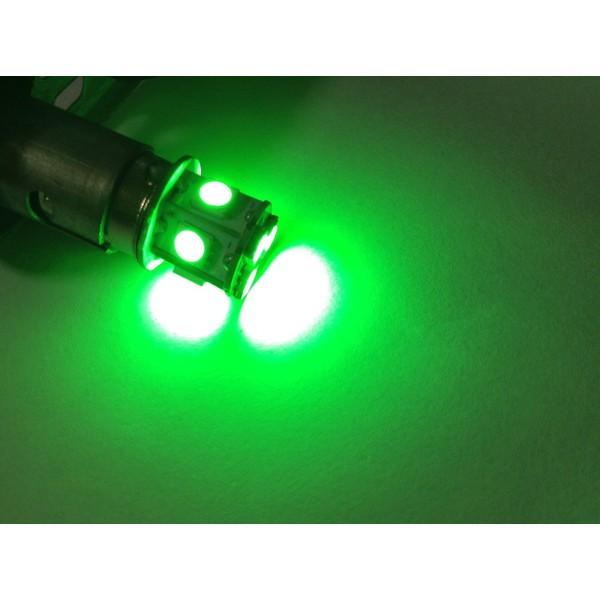24V LED G18 S25 シングル球 8連14個セット BA15S グリーン 緑 3チップ