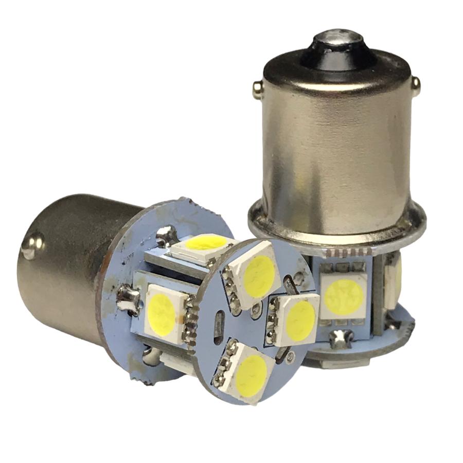 24V用 LED S25 シングル球 8連 2個セット ba15s 180° 白 赤 青 燈 緑