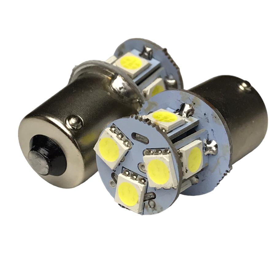 24V用 LED S25 シングル球 8連 2個セット ba15s 180° 白 赤 青 燈 緑