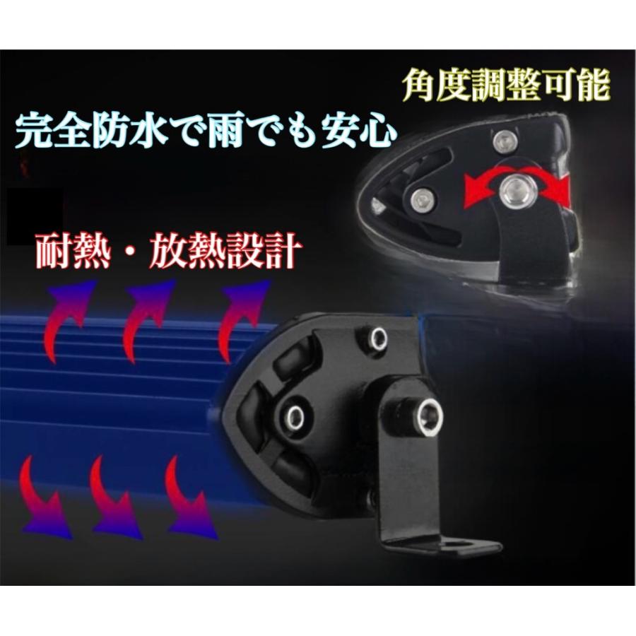 7インチ 黄色 イエロー LED 12v 24v デイライト ワークライト 船舶 軽
