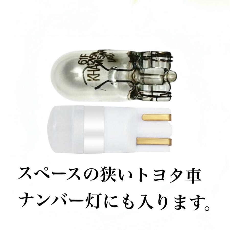 12V 24V ポジション LED バルブ T10 ウエッジ球 2個セット 白 赤 青 緑