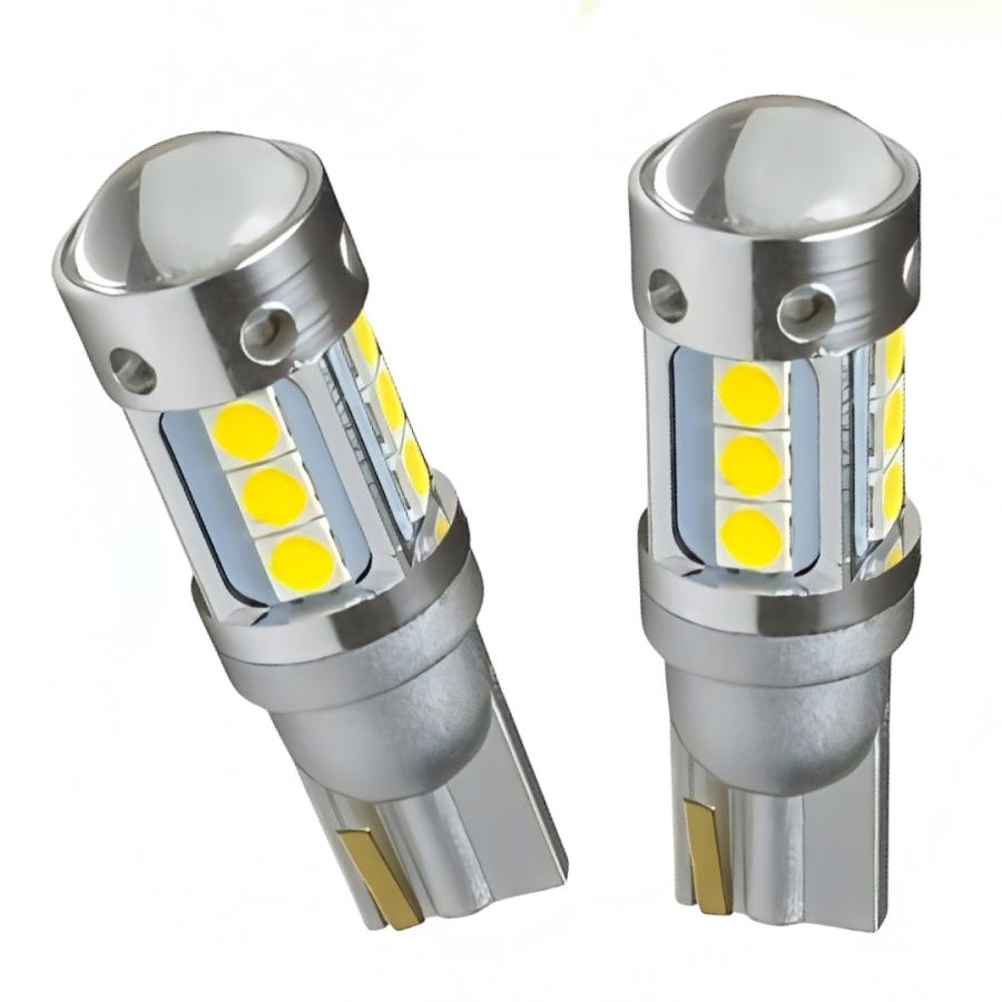 T10 LED イエロー 黄色 ポジション バルブ 3030smd プロジェクター