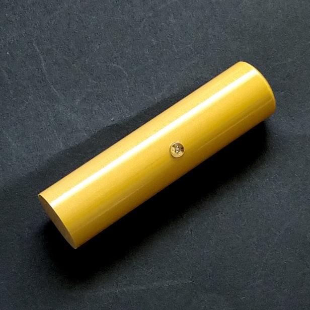 本つげ印鑑セット　13.5mm　印鑑ケース・印鑑箱・アタリ付(K18天然ダイヤ)_1