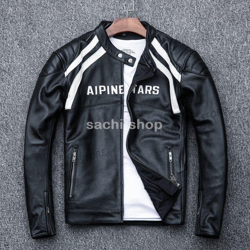 高価値 ショート シングル 牛革 ライダース バイク 本革 メンズ レザージャケット 革ジャン 新発売 すっきりしたデザインでスマートな シングル スリムタイプ レザーコート ブランド 細身 ジャケット Jakutec Pe