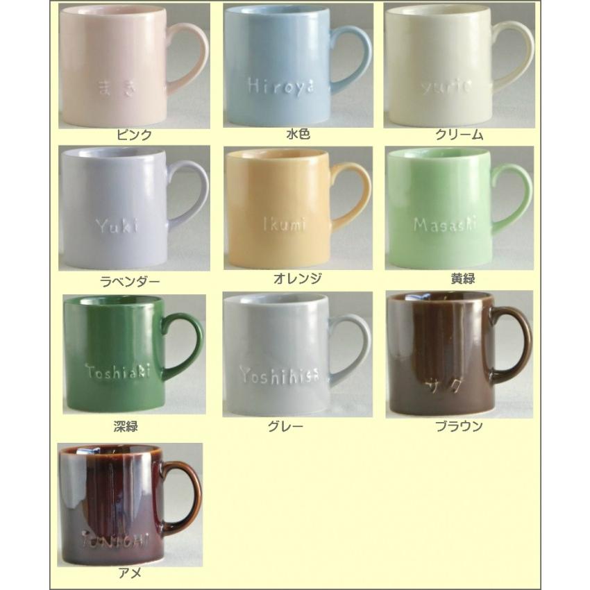 母の日父の日 名入れ マグカップ ペア 記念ギフト 結婚祝い かわいい