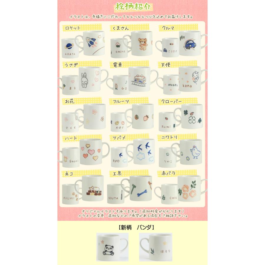 名入れ マグカップ 大 食器 こども 子供 手描きクレヨンイラスト15柄 出産祝い 誕生日プレゼント 入園祝い 入学祝い 可愛いイラスト 名前入り食器 Ti109 名入れ食器のギフトサチスタイル 通販 Yahoo ショッピング