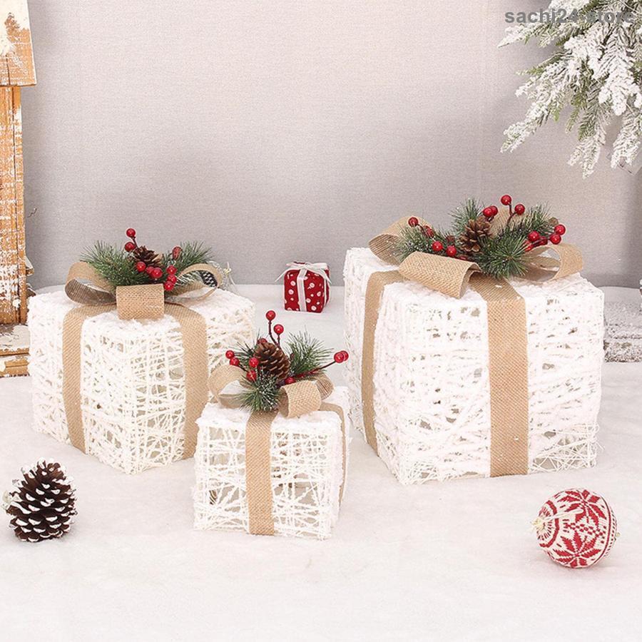 クリスマス ギフト ボックス | 写真3 サイズの装飾的なクリスマス ギフト ボックス - 写真 蓋付きクリスマスギフトボックスクリスマスデコレーションボックス 3｜sachi24-store｜03
