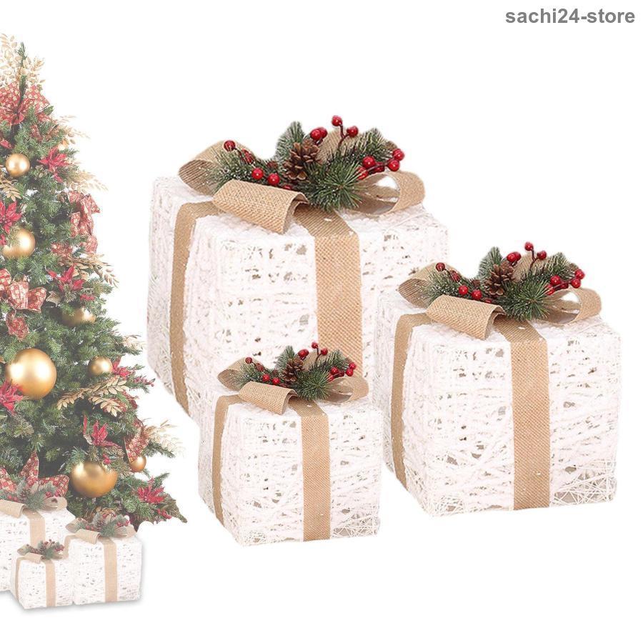 クリスマス ギフト ボックス | 写真3 サイズの装飾的なクリスマス ギフト ボックス - 写真 蓋付きクリスマスギフトボックスクリスマスデコレーションボックス 3｜sachi24-store｜08