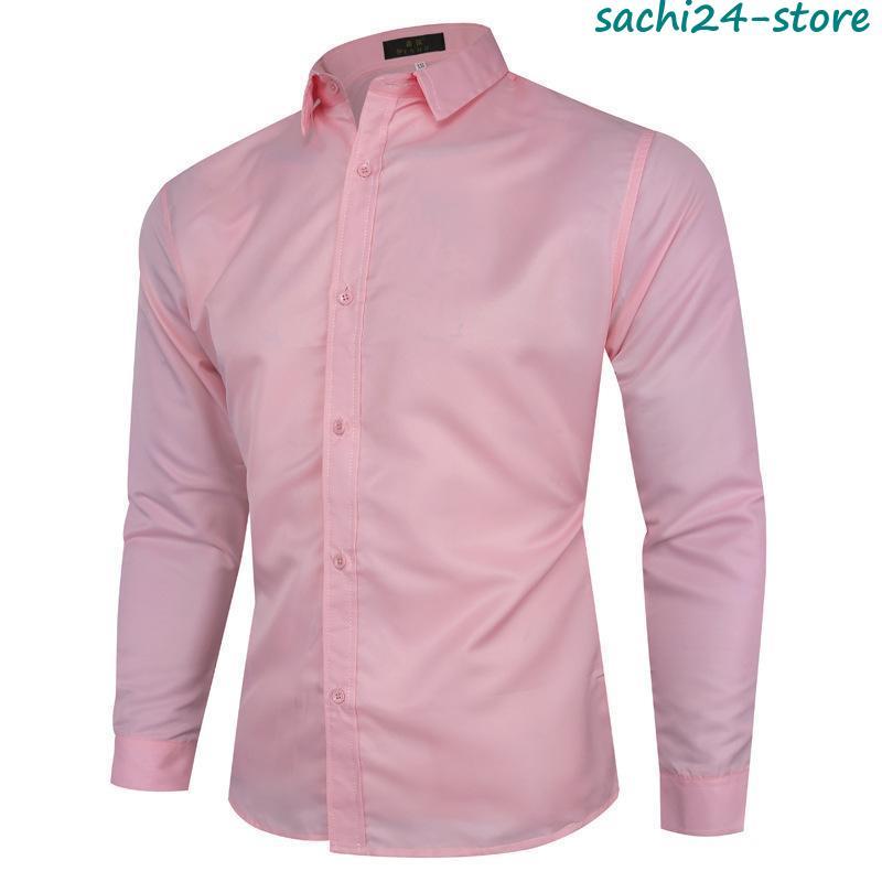 ワイシャツ 完全ノーアイロン シャツ  長袖 メンズ 超形態安定 ストレッチ ノンアイロン 形状記憶 Yシャツ おしゃれ 吸水速乾 カッターシャツ 大きいサイズ｜sachi24-store｜05