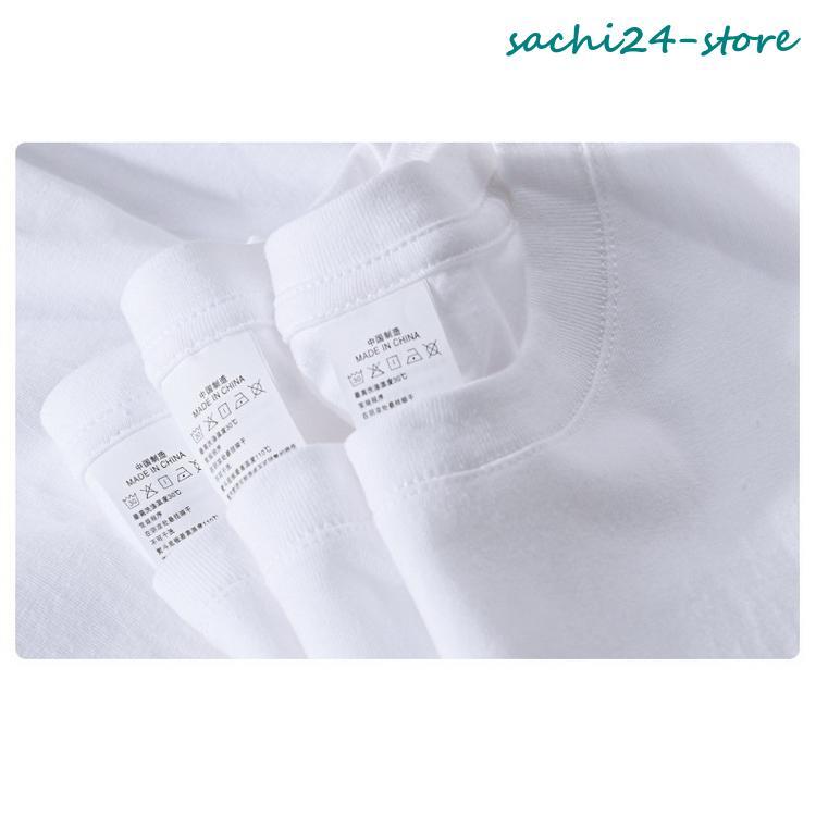 tシャツ 白t トップス カットソー uネック 半袖 100%綿 ホワイト 無地 メンズ レディース ファッション｜sachi24-store｜09