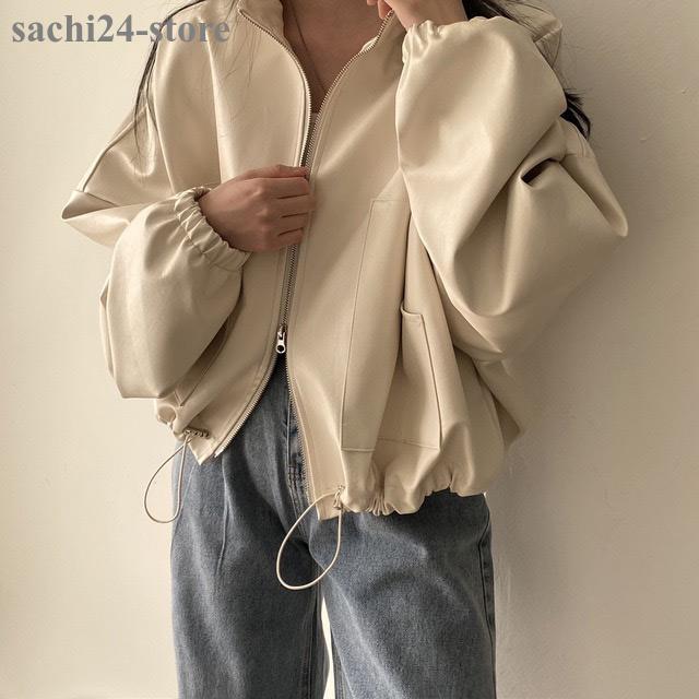 フェイクレザージャケット レディース アウター 防寒 ライダースジャケット 春 秋冬 おしゃれ 上着 合皮 革｜sachi24-store｜21