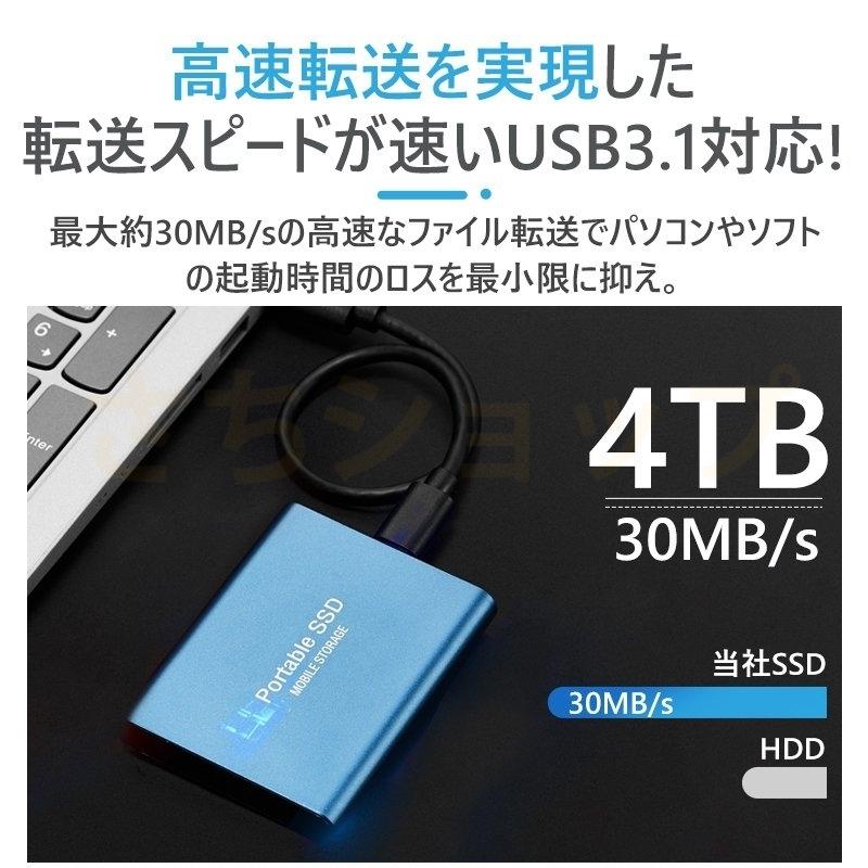 外付けSSD ポータブルSSD ハードディスク 500GB 1TB 2TB 4TB 8TB 10TB 16TB 外付け 超薄型ポータブル USB3.1 Type-C 対応 スマホ互換可 4k対応テレビ録画｜sachishop11｜04